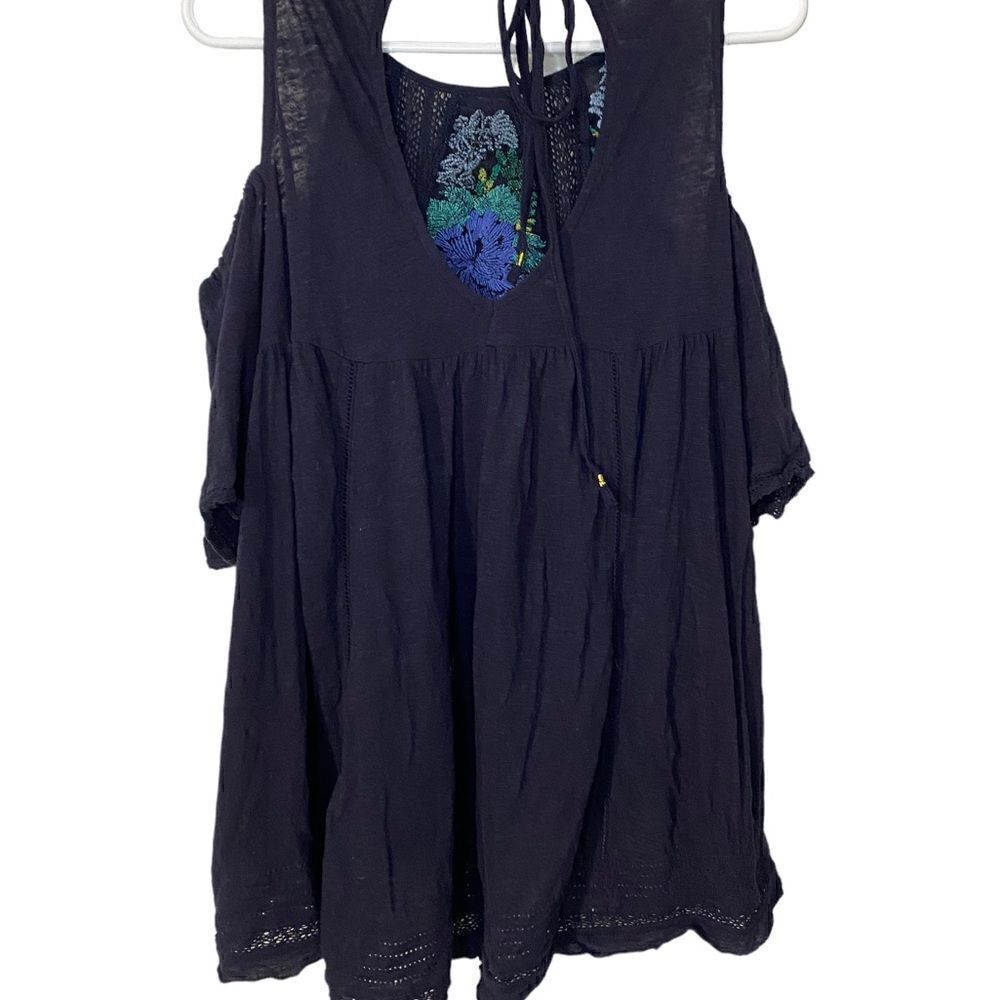 FREE PEOPLE Fast Times Cold Shoulder Top s - Picture 5 of 10